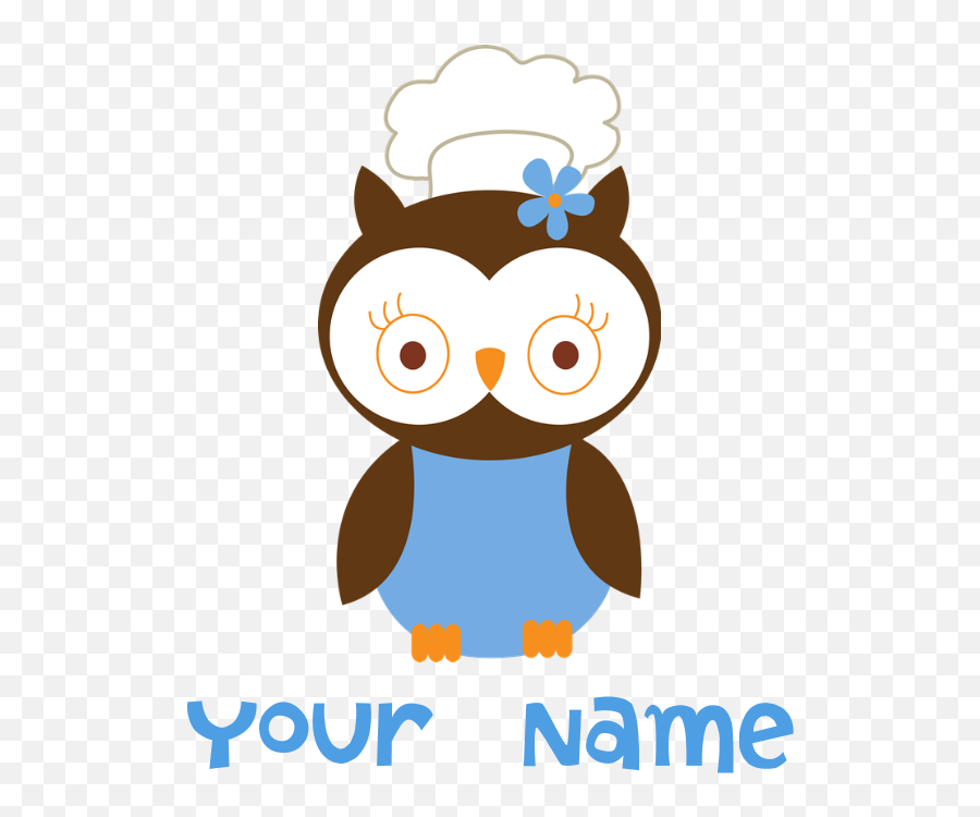 Banner Library Stock Personalized Chef Apron Dark - Cancer Chef Owl Clipart Emoji,Gold Ribbon Emoji