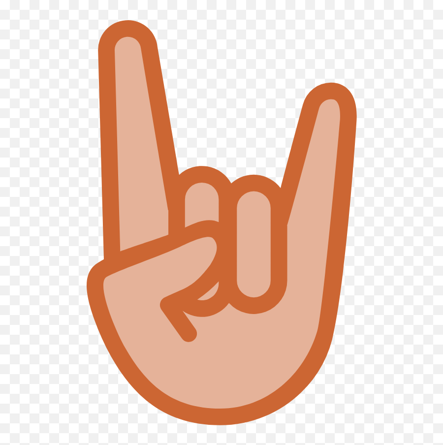 Rock On Hand Graphic - Emoji,Rock Emoji