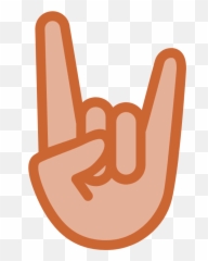 Rock On Hand Graphic - Emoji,Rock Emoji
