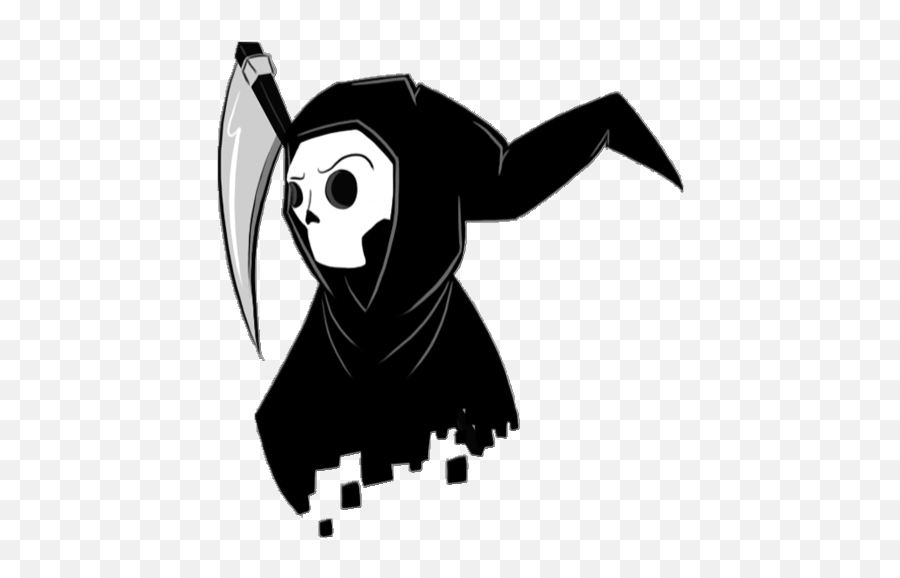 Top Black Reaper Stickers For Android - Cartoon Grim Reaper Gif Emoji,Grim Emoji