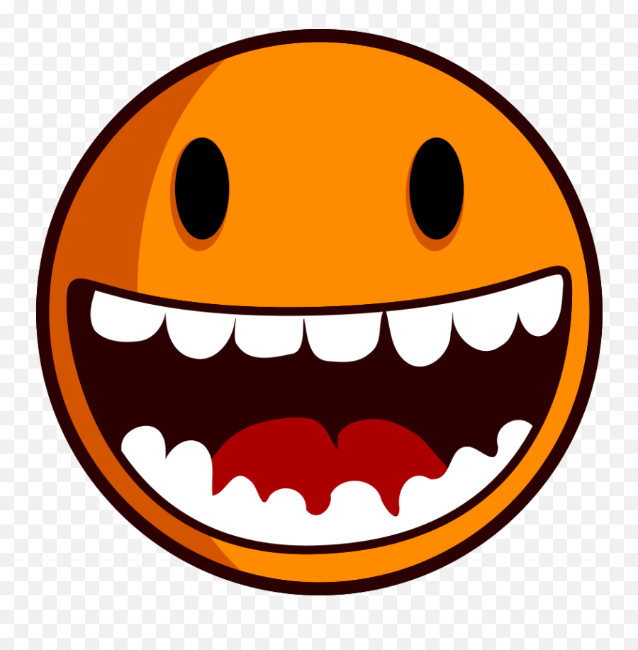 Scared Emoji Clipart Black And White - Clip Art Library Happy Face Clip Art,Rim Shot Emoticon