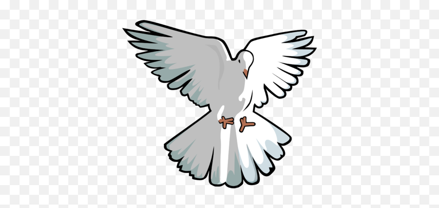 Image Hovering Dove Dove Clip Art - Dove Clipart Png Emoji,Dove Of Peace Emoji