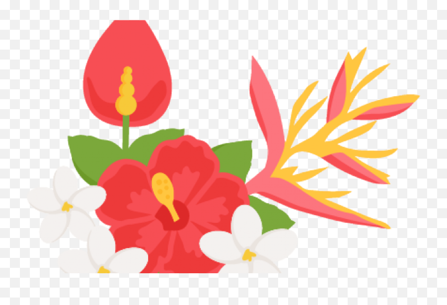 Transparent Clip Art Flower Boarder Gardening Flower - Png Transparent Tropical Clipart Emoji,Tropical Flower Emoji