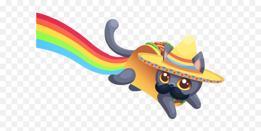 Taco Cat Sticker By One It - Fictional Character Emoji,Taco Emoji Hat