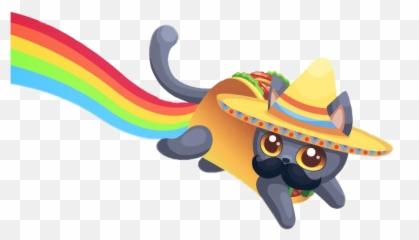 Taco Cat Sticker By One It - Fictional Character Emoji,Taco Emoji Hat