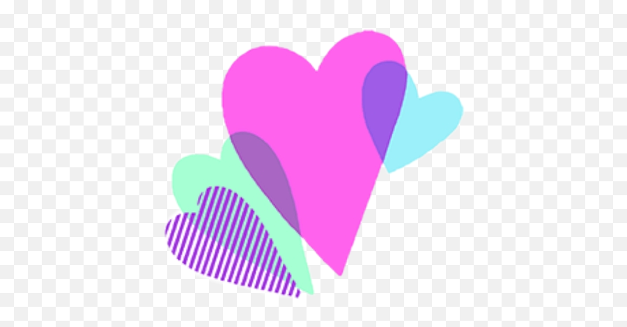 Hearts Heart Sticker Emoji Red Sticker - Tilt Aftereffect,Mint Emoji
