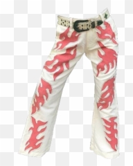 Trousers Flames Aesthetic Pants Sticker - For Women Emoji,Female Emoji Pants