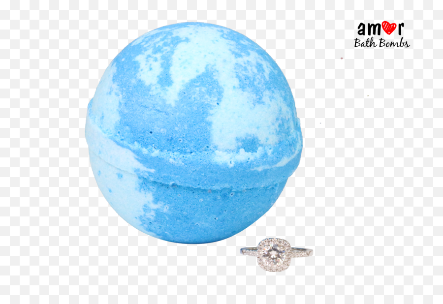 Bath Bombs With Rings Inside - Light Blue Bath Bomb Bulk Emoji,Diy Emoji Bath Bomb