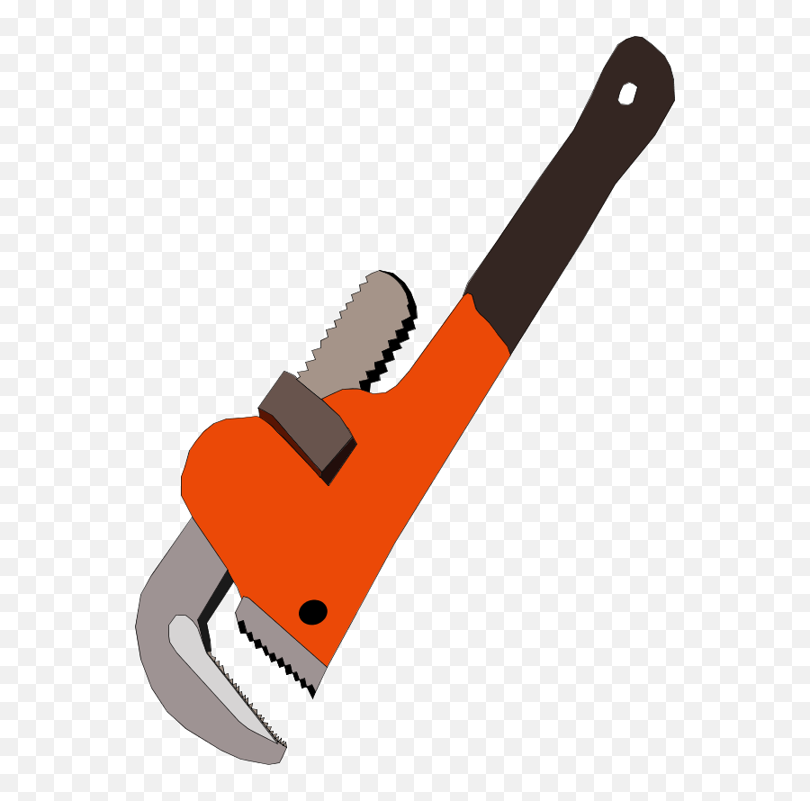 Orange Pipe Wrench Clipart Free Download Transparent Png - Clip Art Pipe Wrench Emoji,Screwdriver Emoji