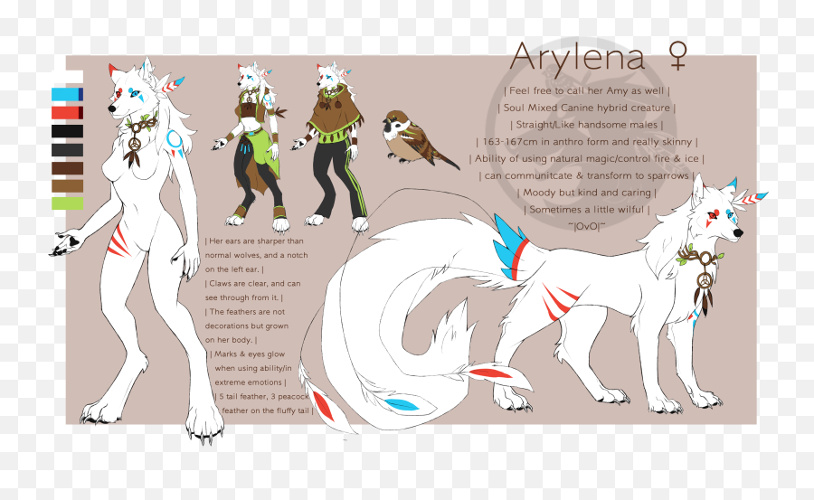 Arylena - Mythical Creature Emoji,Wolf Ear Emotions