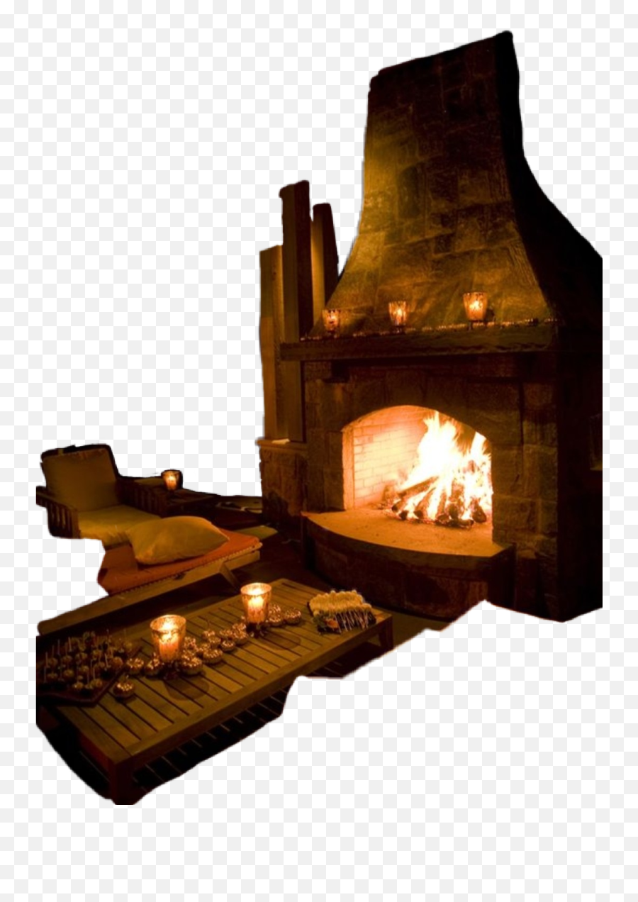 Fireplace Sticker - Fireplace Cabin Cozy Emoji,By The Fireplace Emoji