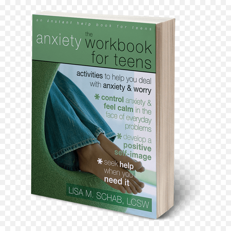 The Anxiety Workbook For Teens - Book Cover Emoji,Teenage Emotions Cover