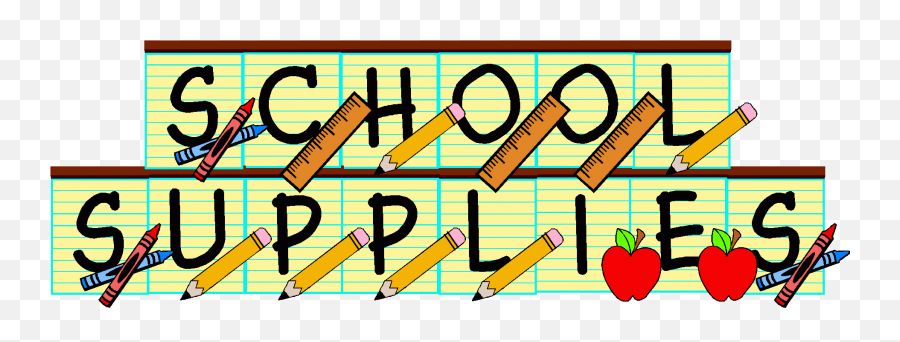 Library Of School Supply Svg Black And White Download Png - School Supplies Emoji,School Supply Emoji Icons
