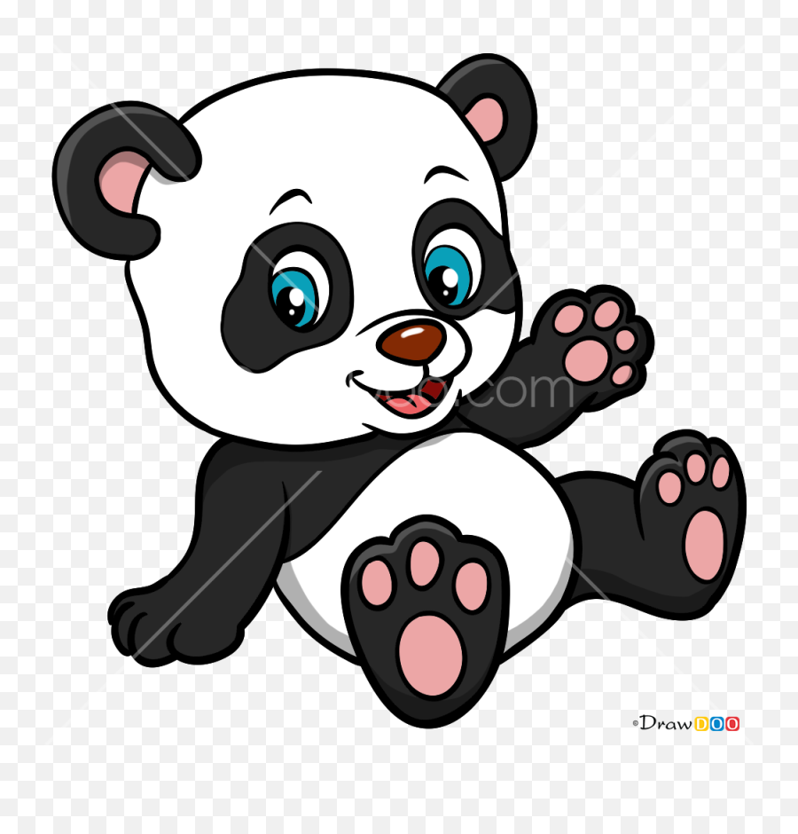 How To Draw Baby Panda Baby Animals - Cute Panda Cartoon Emoji,Cute Baby Animal Emojis