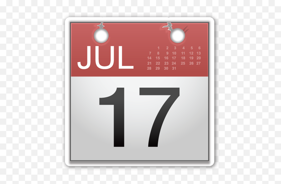 Calendar - Vertical Emoji,18 Emoji
