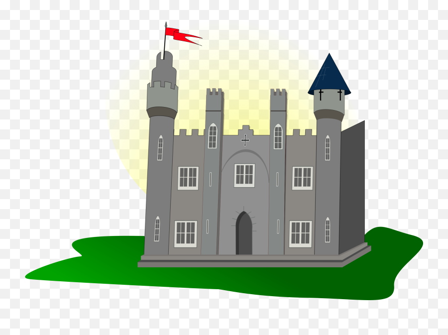 House Clipart Middle Ages House Middle - Clipart Castle Flags Emoji,Castle British Flag Emoji