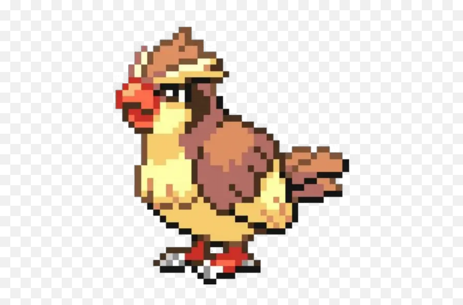 Pokemon 8 Bit Stickers For Whatsapp - Pidgey Pixel Art Emoji,8 Bit Emoji