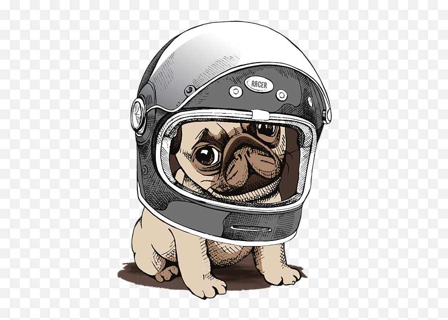 Space Pug Cute Dog Astronaut Traveller - Dog In Space Cute Emoji,Astronaut Emoji Iphone