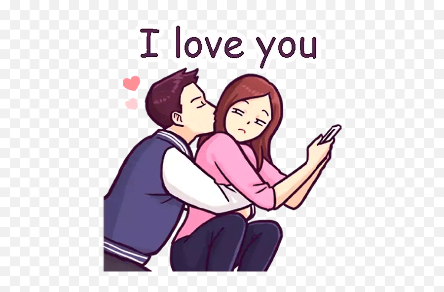 I Love You And I Miss You - Miss You Sticker Whatsapp Emoji,Couple Kissing Emoji Missing