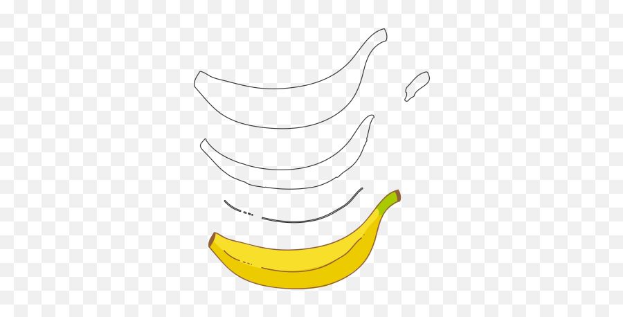 Molde De Banana Para Feltro - Ripe Banana Emoji,Como Fazer Emoticon De Morango De Feltro