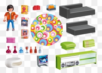 Playmobil Modern Living Room Set Toys U0026 Games Playsets - Playmobil 5584 Emoji,Emoji Quilt Pattern