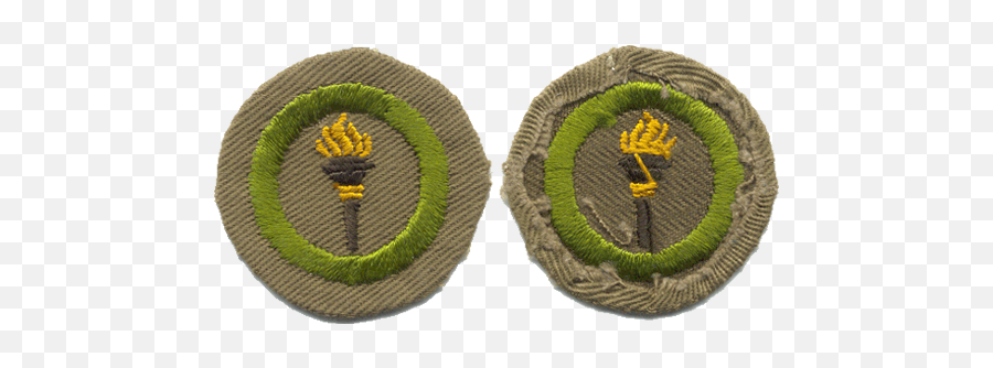 Used Second Class Gauze Back Vintage Boy Scout Patch - Embroidery Emoji,Disney Emoji Patch
