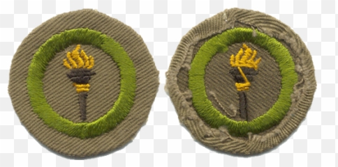 Used Second Class Gauze Back Vintage Boy Scout Patch - Embroidery Emoji,Disney Emoji Patch