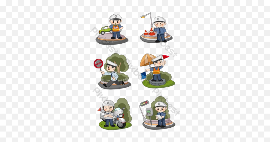 Traffic Police Images Free Psd Templatespng And Vector - Fictional Character Emoji,Police Cat Emoticon