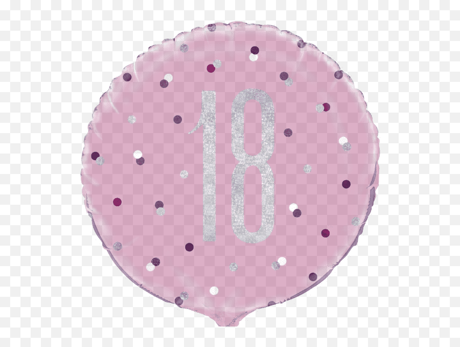 18 Foil Balloon - Age 1818th Birthday New Glitz Pink Balloon Emoji,Birthday Balloon Emoji