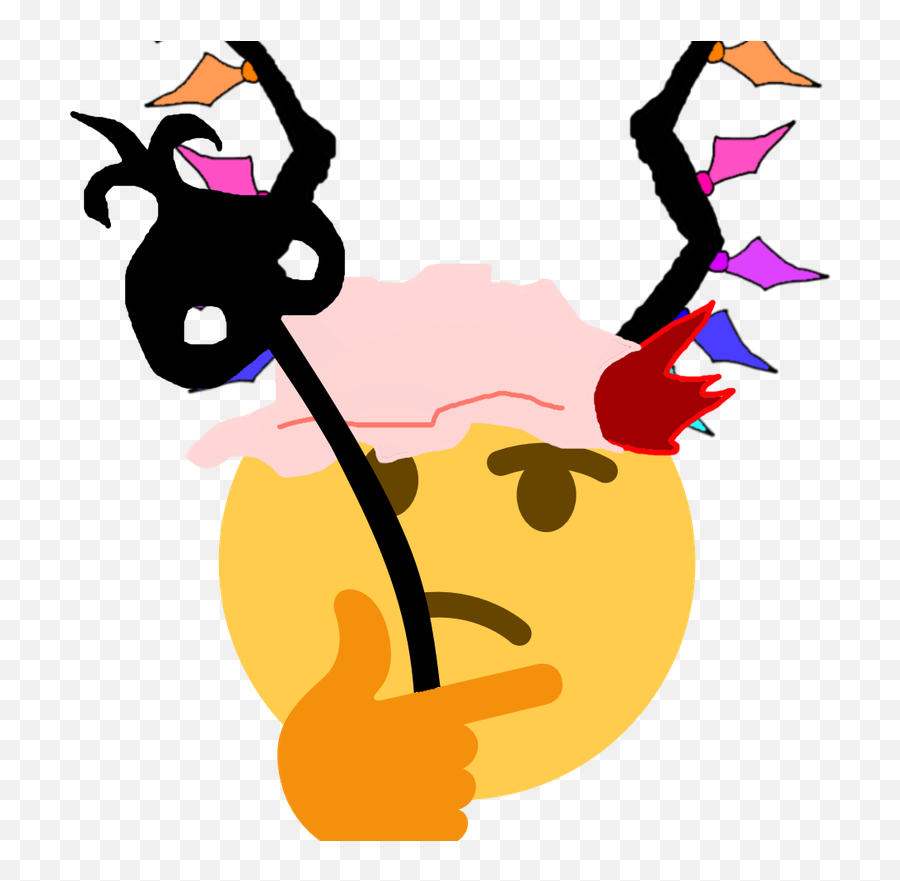 Discord Touhou Emoji Transparent Png,Thinking Emoticon With No Background