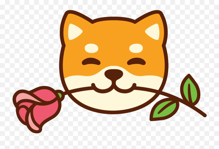 Mobile Dog Grooming - Cat With Rose Clip Art Emoji,Kawaii Cr Emotion Wheels