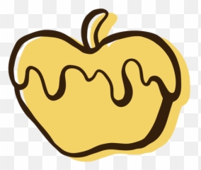 Honey Apple Hand Drawn Transparent Png - Fresh Emoji,Honey Emoticon Apple