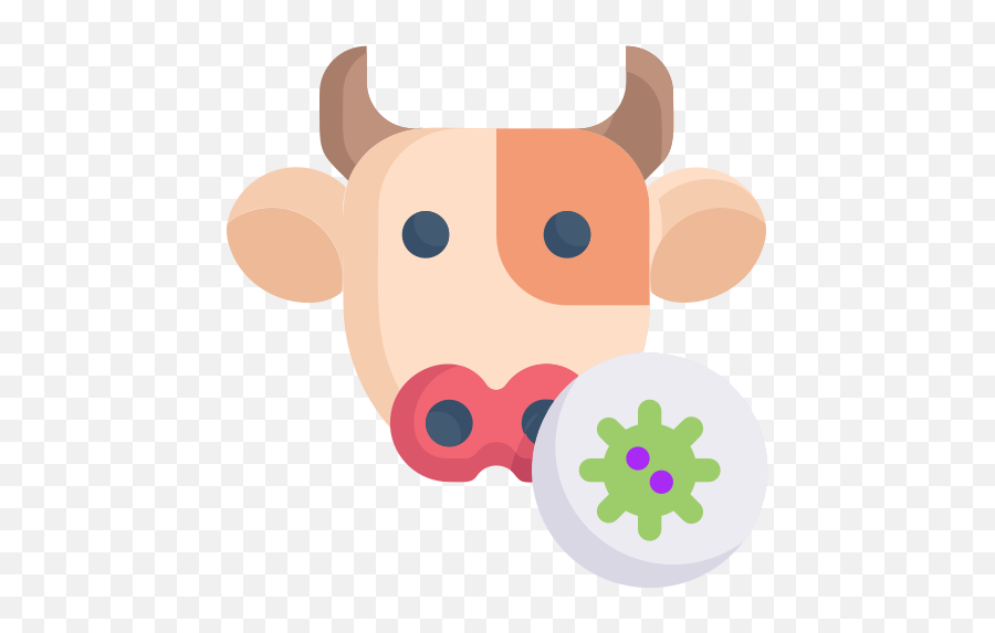 Icono Vaca Virus Gratis De Virus - Animal Disease Icon Emoji,Emojis Whatsapp Vaca