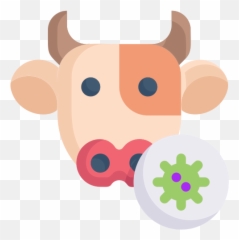 Icono Vaca Virus Gratis De Virus - Animal Disease Icon Emoji,Emojis Whatsapp Vaca