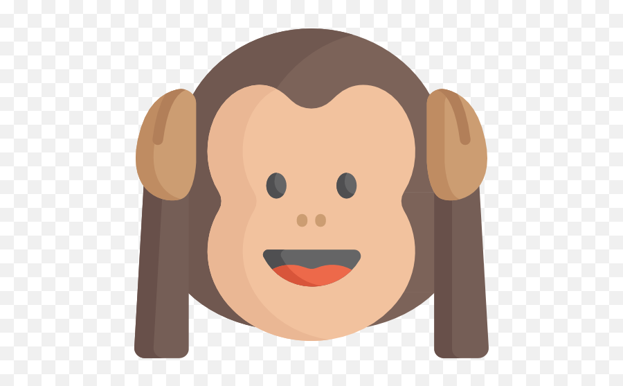Monkey - Happy Emoji,Monkey Emoticon Png