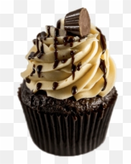 Heart Molded Chocolate Cupcake Picture Hd Transparent - Ruffled Cup Emoji,Muffin Emoji