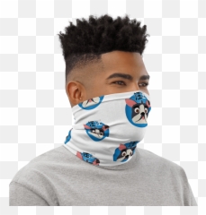 Neck Gaiter - Wang Wang Mandarin Monkey Emoji,Champione! Wink Emoticon