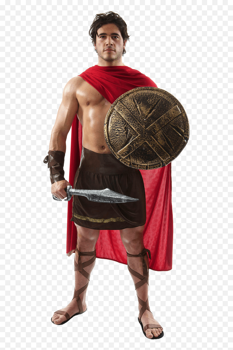 Spartan Costume Adult 300 Themistocles Greek Warrior Emoji,Emoticon Con Ziper