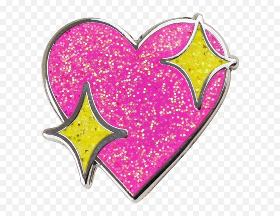 Hard Enamel Heart Emoji Png Sparkle - Clip Art Library Emoji Sparkle Transparent Heart,Hard On Emoji