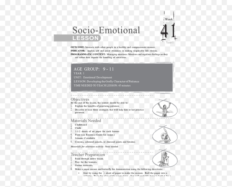 English African Core Curriculum - Socioemotional 9 To 11 Horizontal Emoji,Emotions Lesson Plans