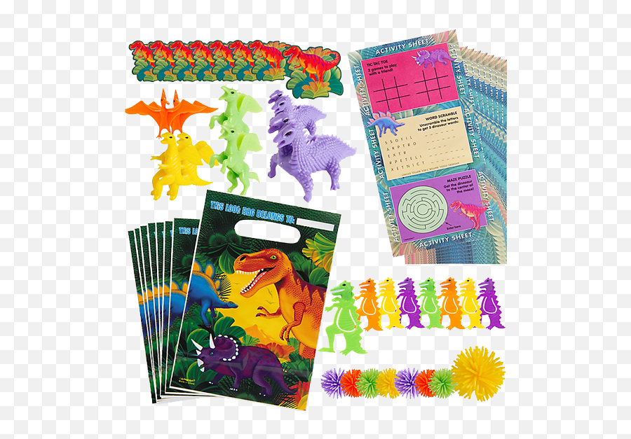Dinosaur Party Favour Pack - Dinosaur Party Emoji,Emoji Party Favor