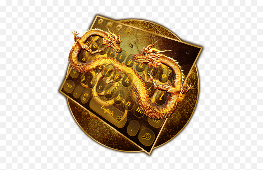 Amazoncom Golden Dragon Keyboard Theme Appstore For Android - Fictional Character Emoji,Dragon Emojis