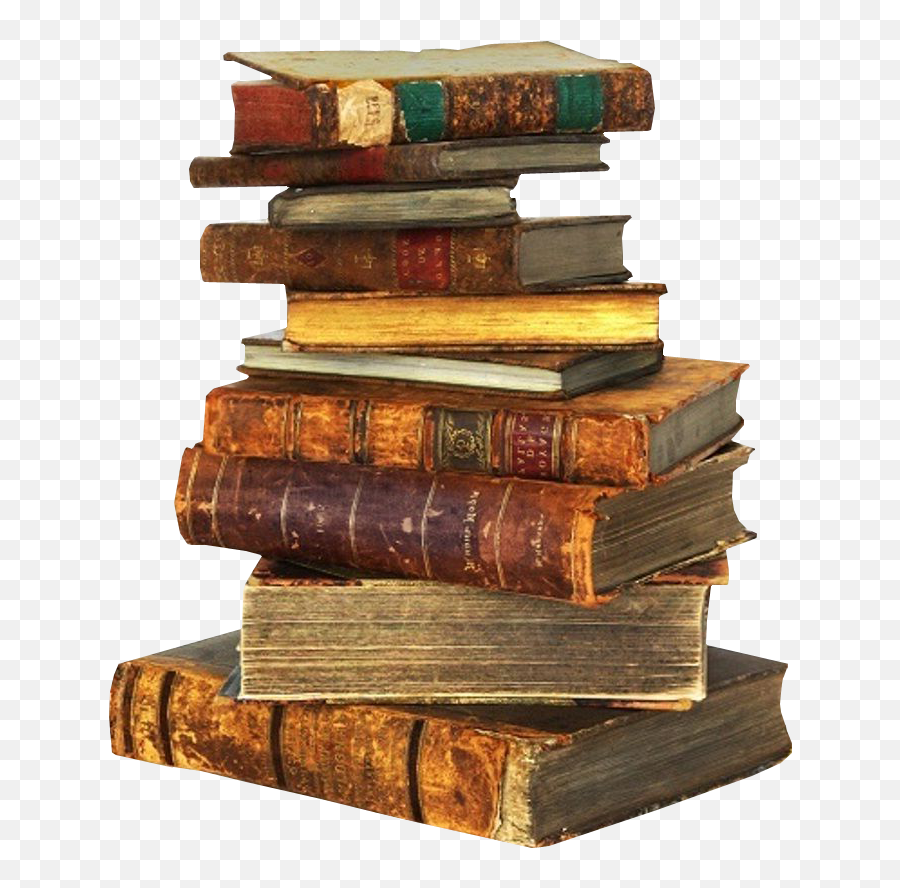 Download Hd Old Books No Background Image Pile Of Books - Transparent Old Books Png Emoji,Books Emoji Png