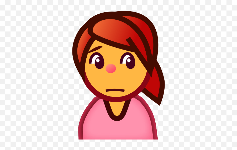 Person Frowning Id 12359 Emojicouk - Gesto Facial Png,Frowny Emoji