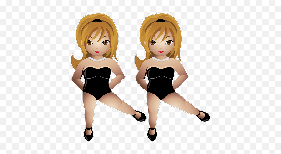 Dancing Twins Emoji Get Your - For Women,Dancing Emojis