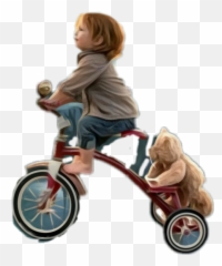 Child Tricycle Teddy Bear Sticker - Kids Bikes Emoji,Tricycle Emoji