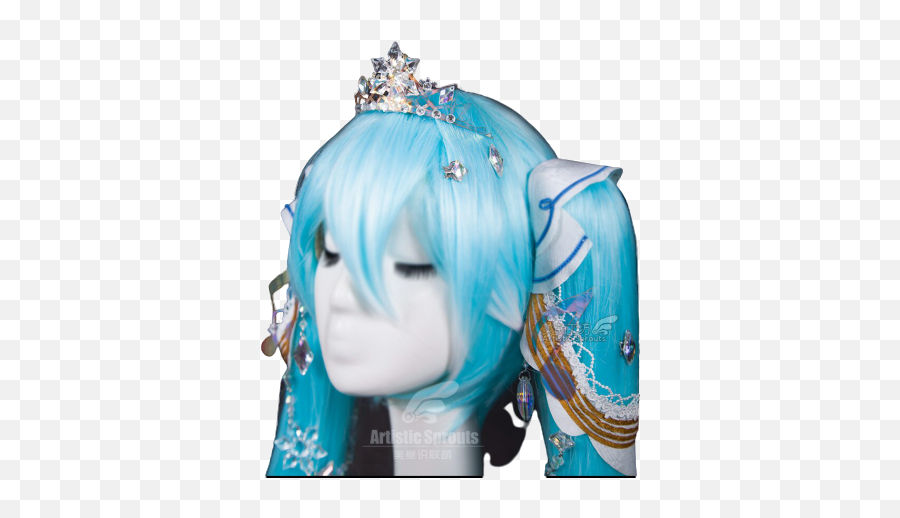 2019 Hot New Vocaloid Cosplay V Girl Snow Miku Star And Snow - Fictional Character Emoji,Emotion Express Vocaloid