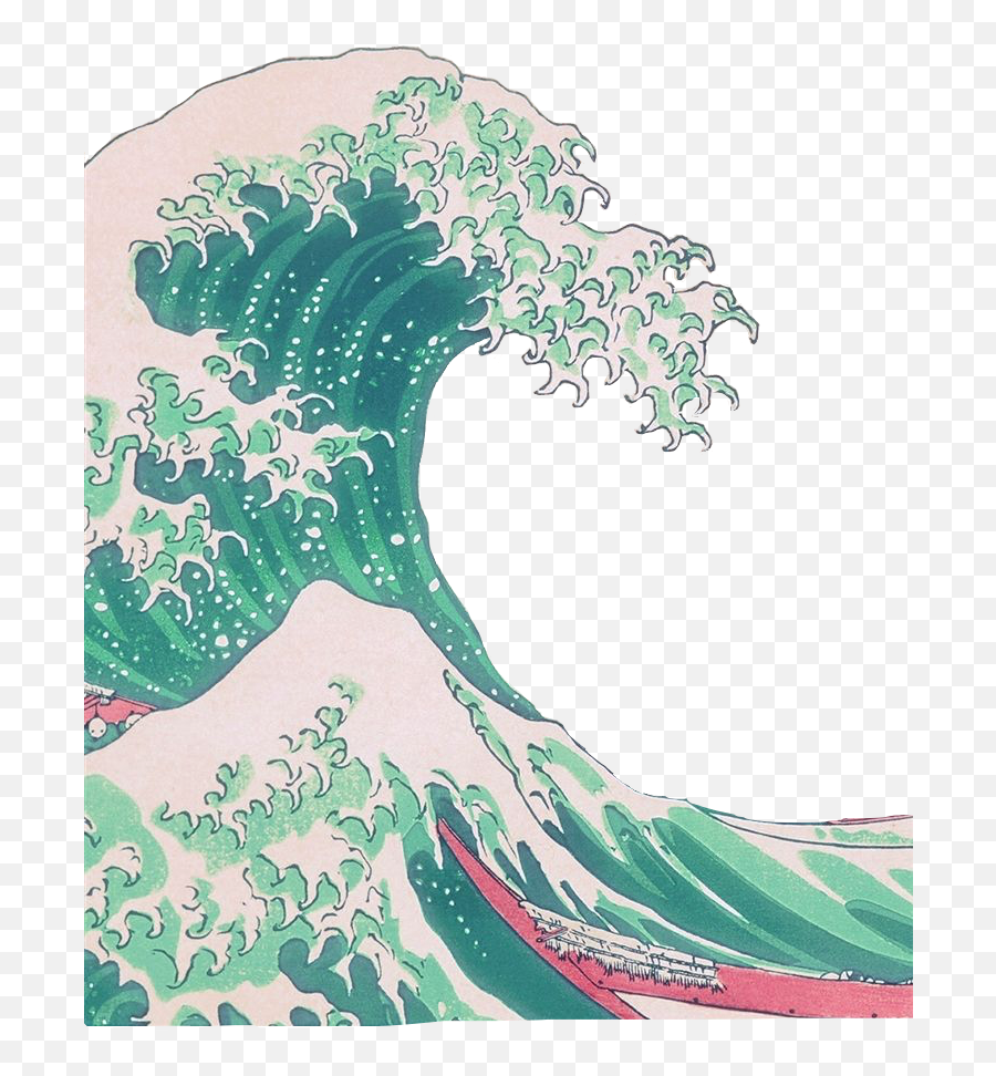 Waves - Minimalist Phone Wallpaper Japanese Emoji,Mccain Emoticons