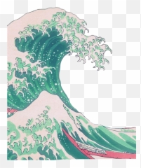 Waves - Minimalist Phone Wallpaper Japanese Emoji,Mccain Emoticons