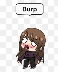 Burp Sticker - Hime Cut Emoji,Burp Emoji